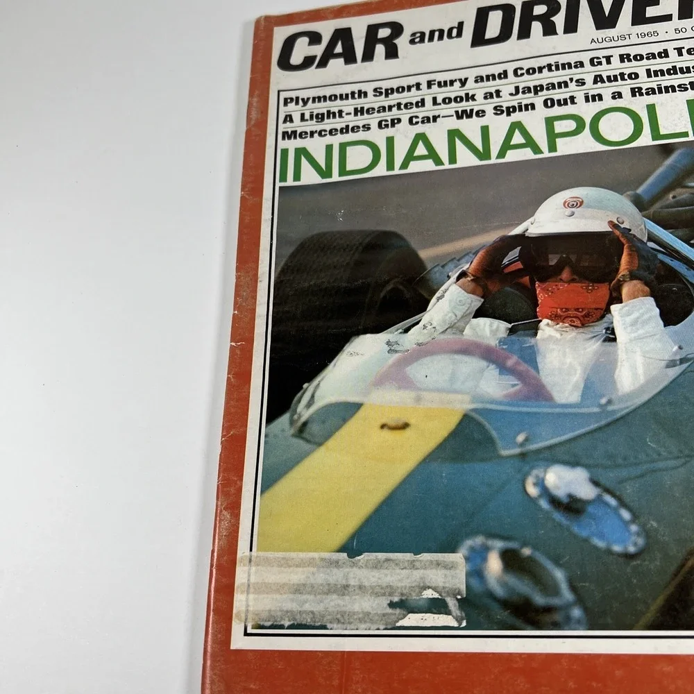August 1965 Car‎ and Driver Indianapolis 500 Plymouth Sport Fury Cortina GT (1)